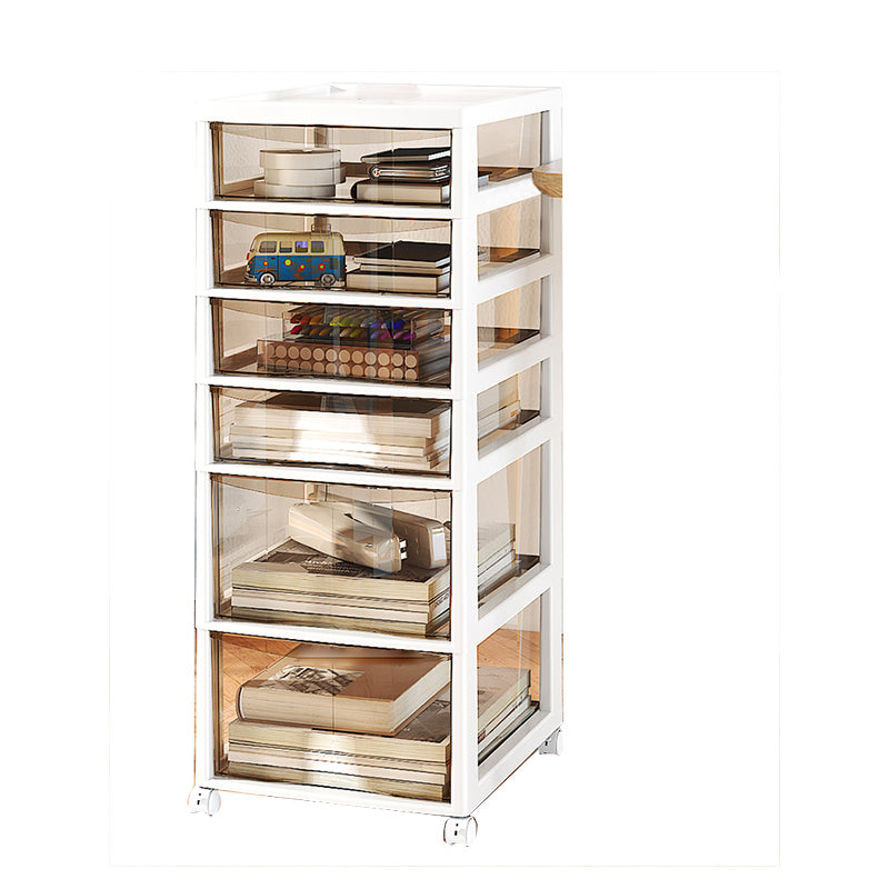 Vertical Transparent File Cabinet Contemporary Plastic Drawers File Cabinet