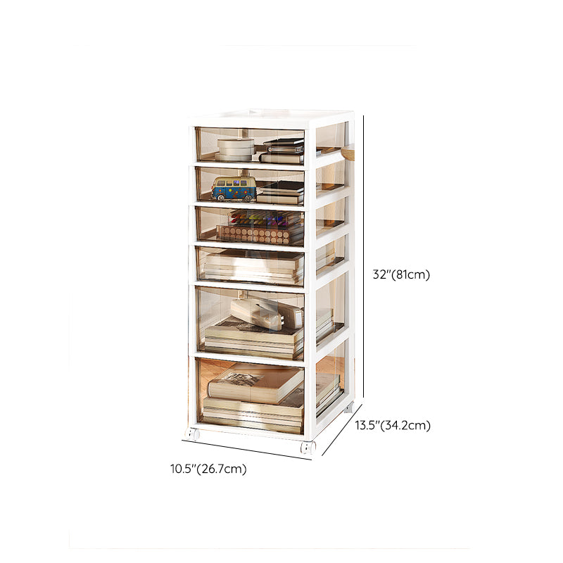 Vertical Transparent File Cabinet Contemporary Plastic Drawers File Cabinet