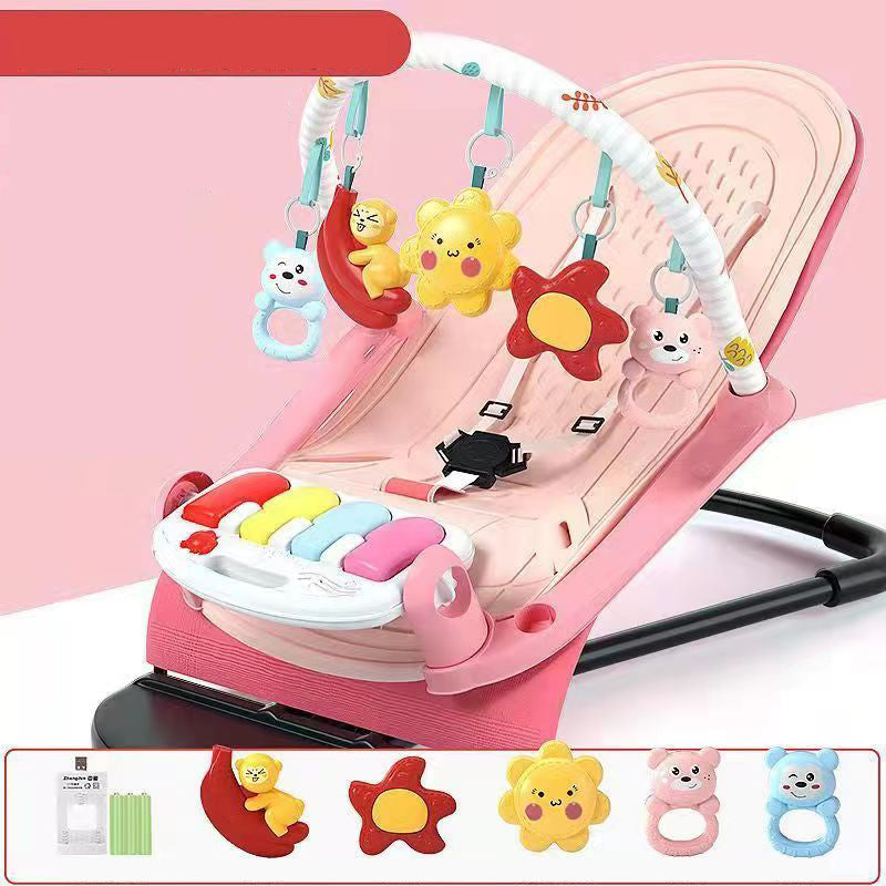 Modern Metal Rocking Foldable Height Adjustable Crib Cradle with Ring Bell