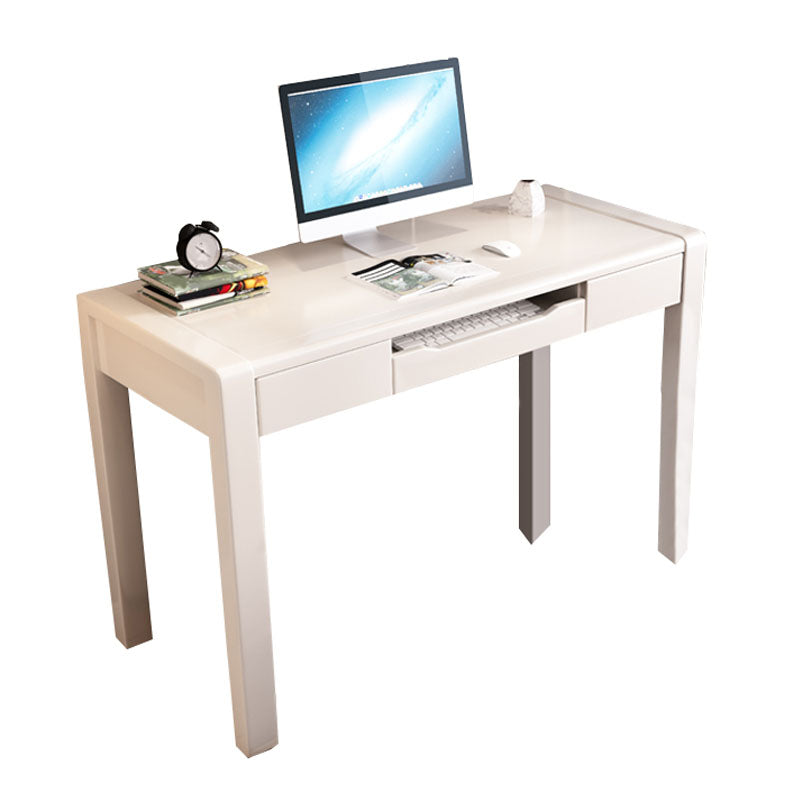 Contemporary Style Wood Office Desk Rectangular Shape Task Desk with 3 Drawers