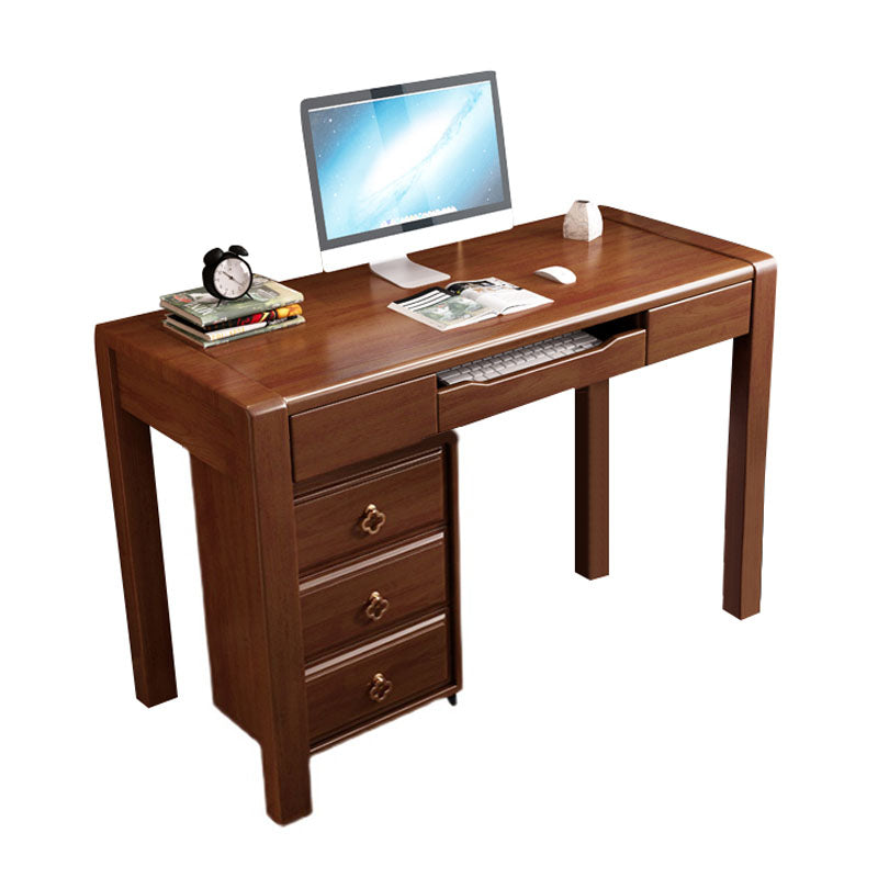 Contemporary Style Wood Office Desk Rectangular Shape Task Desk with 3 Drawers