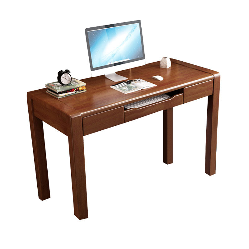 Contemporary Style Wood Office Desk Rectangular Shape Task Desk with 3 Drawers