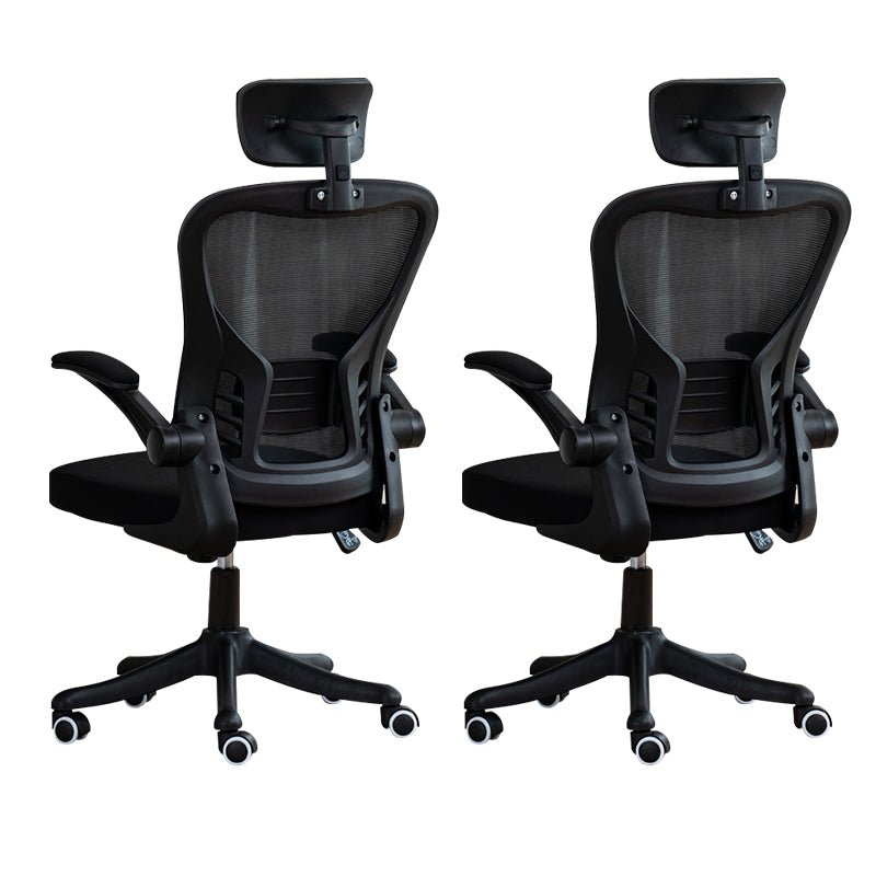 Padded Arms Office Chair Modern Tilt Mechanism Ergonomic Desk Chair with Wheels