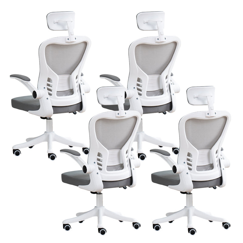 Padded Arms Office Chair Modern Tilt Mechanism Ergonomic Desk Chair with Wheels