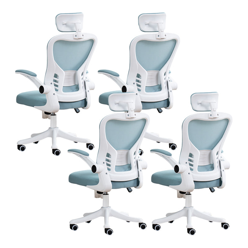 Padded Arms Office Chair Modern Tilt Mechanism Ergonomic Desk Chair with Wheels