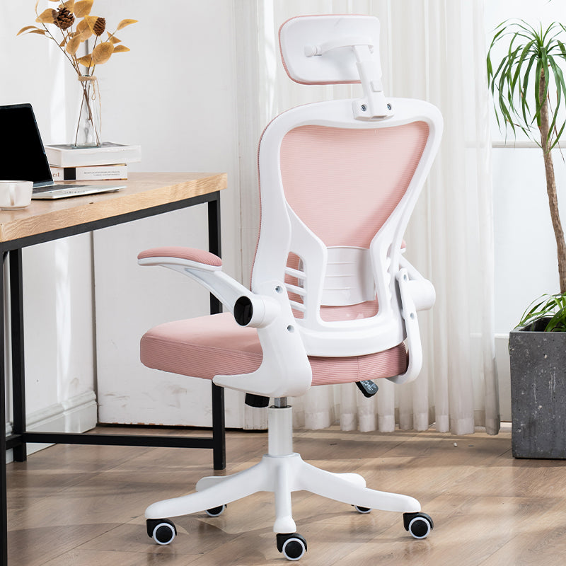 Padded Arms Office Chair Modern Tilt Mechanism Ergonomic Desk Chair with Wheels