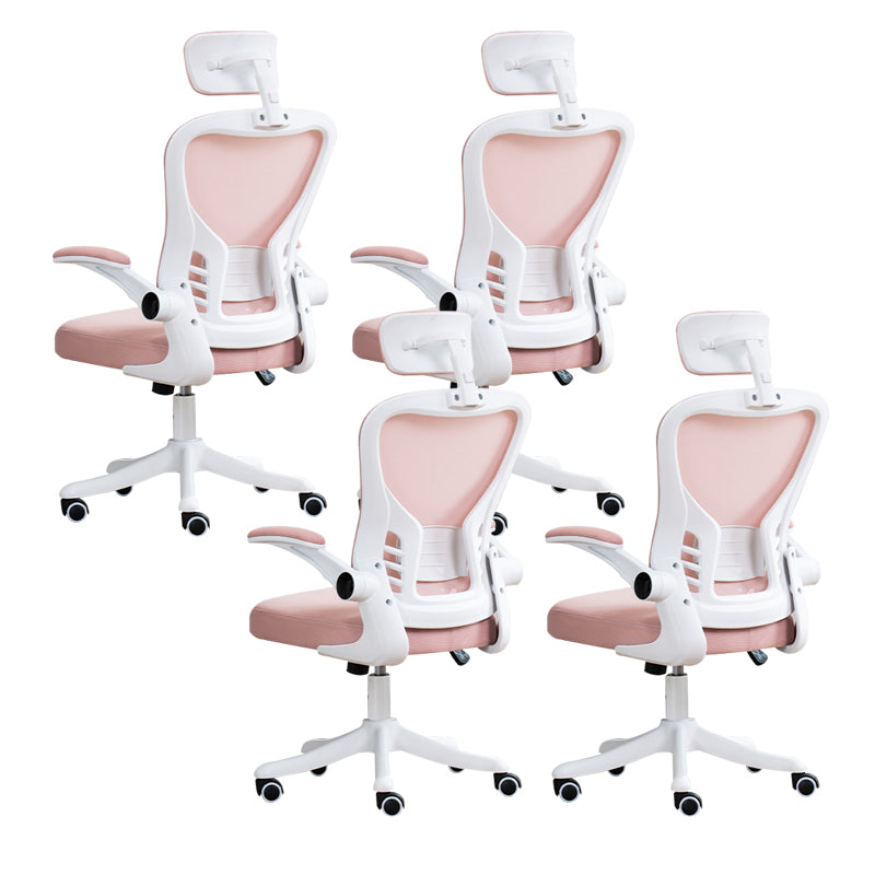 Padded Arms Office Chair Modern Tilt Mechanism Ergonomic Desk Chair with Wheels