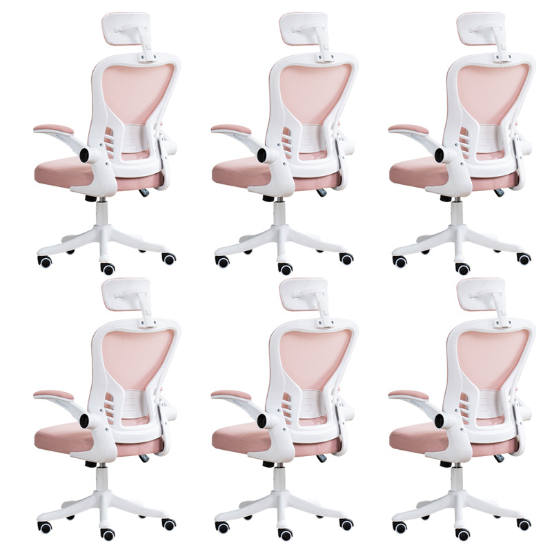 Padded Arms Office Chair Modern Tilt Mechanism Ergonomic Desk Chair with Wheels