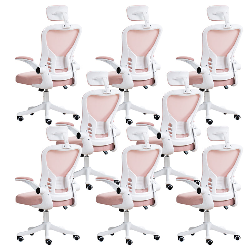 Padded Arms Office Chair Modern Tilt Mechanism Ergonomic Desk Chair with Wheels