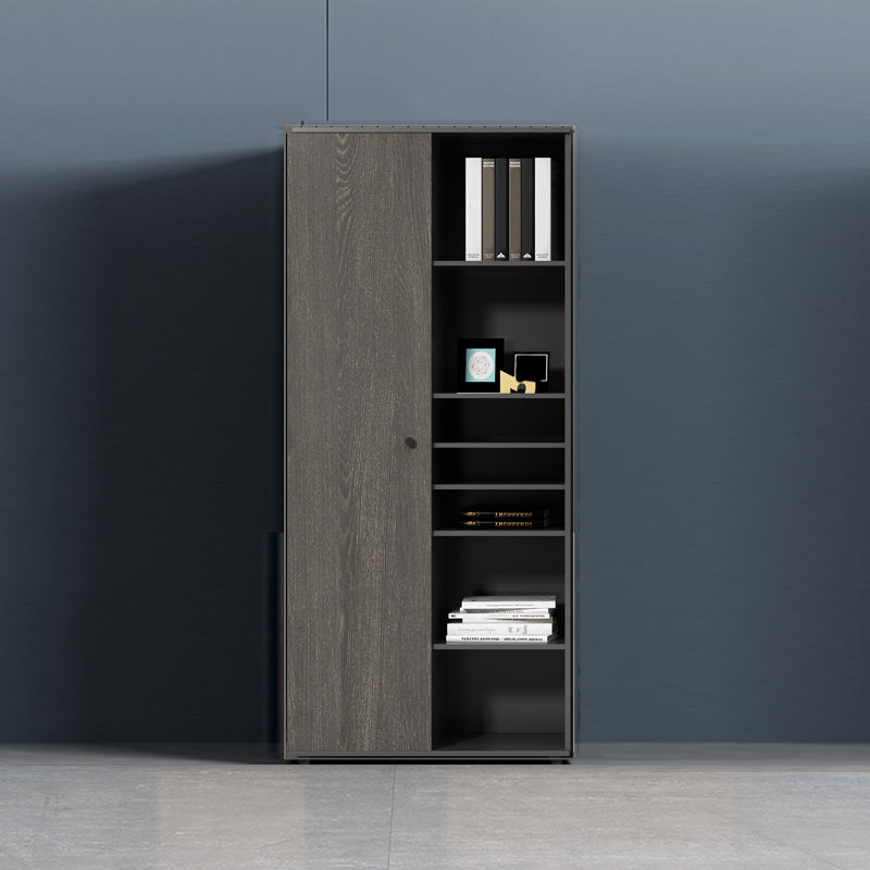 Contemporary Vertical File Cabinet Wooden Frame Storage File Cabinet