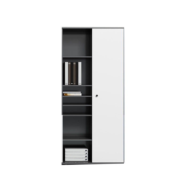 Contemporary Vertical File Cabinet Wooden Frame Storage File Cabinet