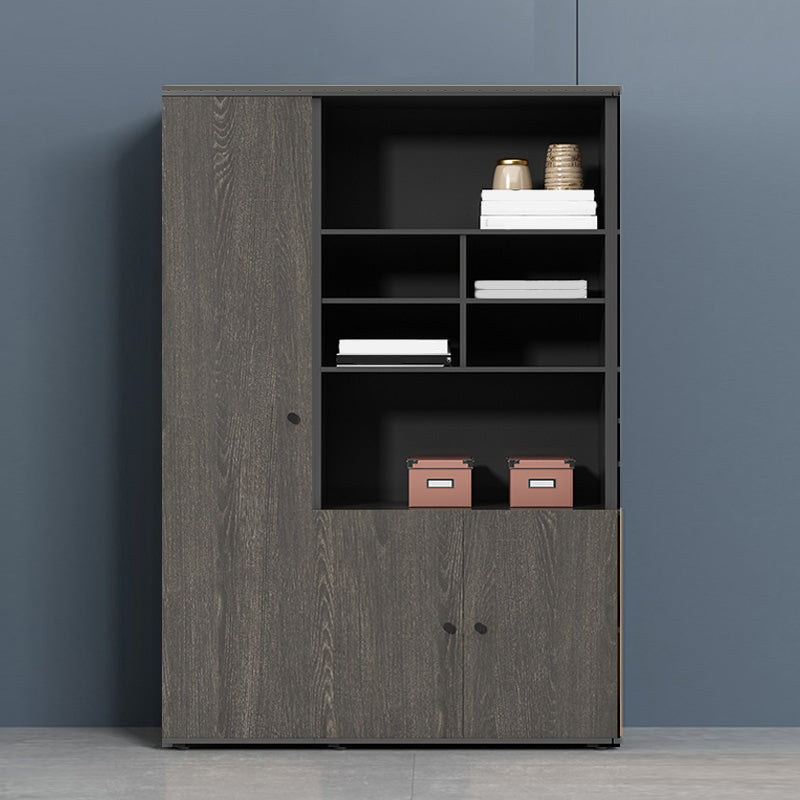 Contemporary Vertical File Cabinet Wooden Frame Storage File Cabinet