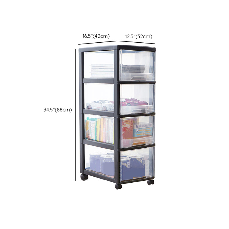 Vertical Transparent File Cabinet Plastic Drawers File Cabinet