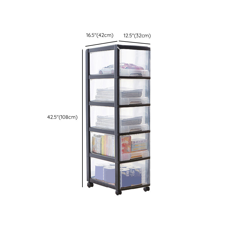 Vertical Transparent File Cabinet Plastic Drawers File Cabinet