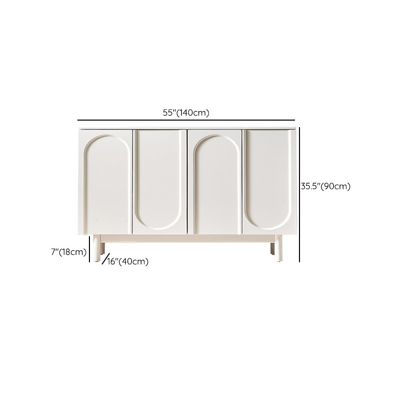 Modern Buffet Table Engineered Wood Sideboard Table with Doors for Kitchen