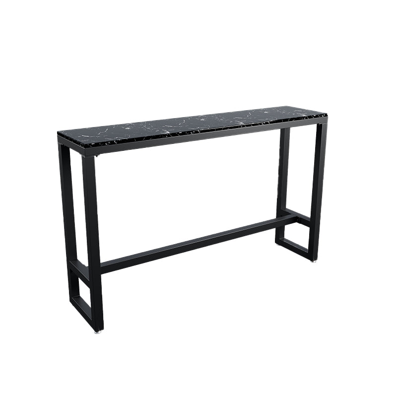 Modern Stone Bar Dining Table Rectangle Bar Table for Living Room