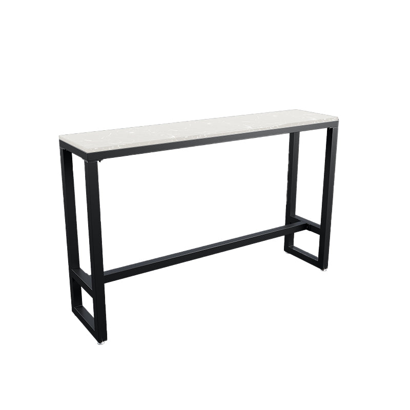 Modern Stone Bar Dining Table Rectangle Bar Table for Living Room