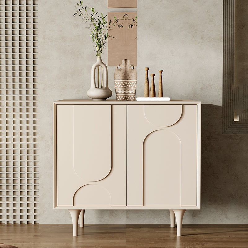 Contemporary Sideboard Cabinet Engineered Wood Sideboard Table with Doors for Living Room