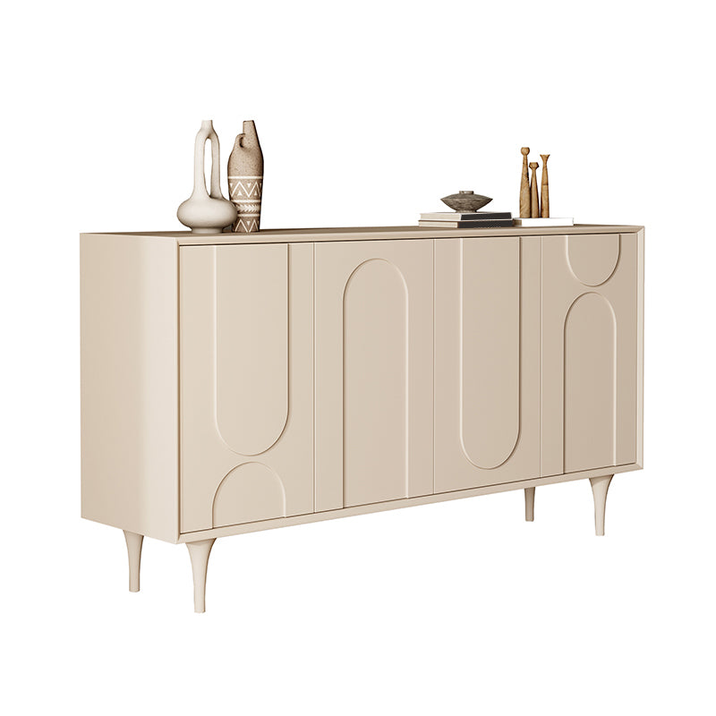 Contemporary Sideboard Cabinet Engineered Wood Sideboard Table with Doors for Living Room