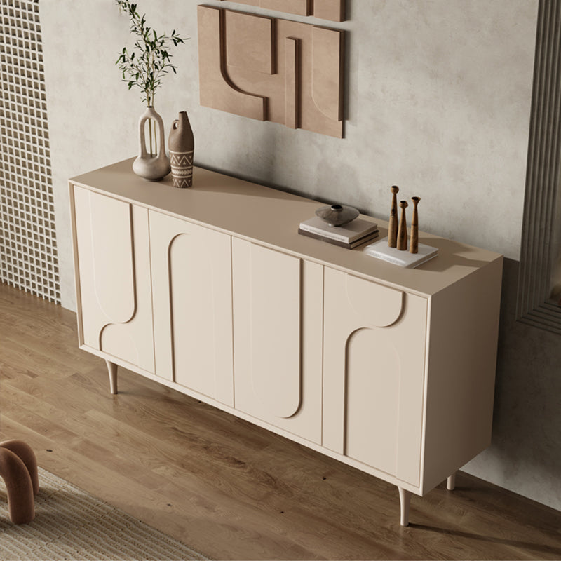 Contemporary Sideboard Cabinet Engineered Wood Sideboard Table with Doors for Living Room