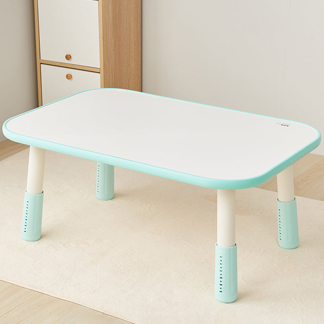 Modern Child Adjustable Wooden Desk Plastic Adjustable Legs Height