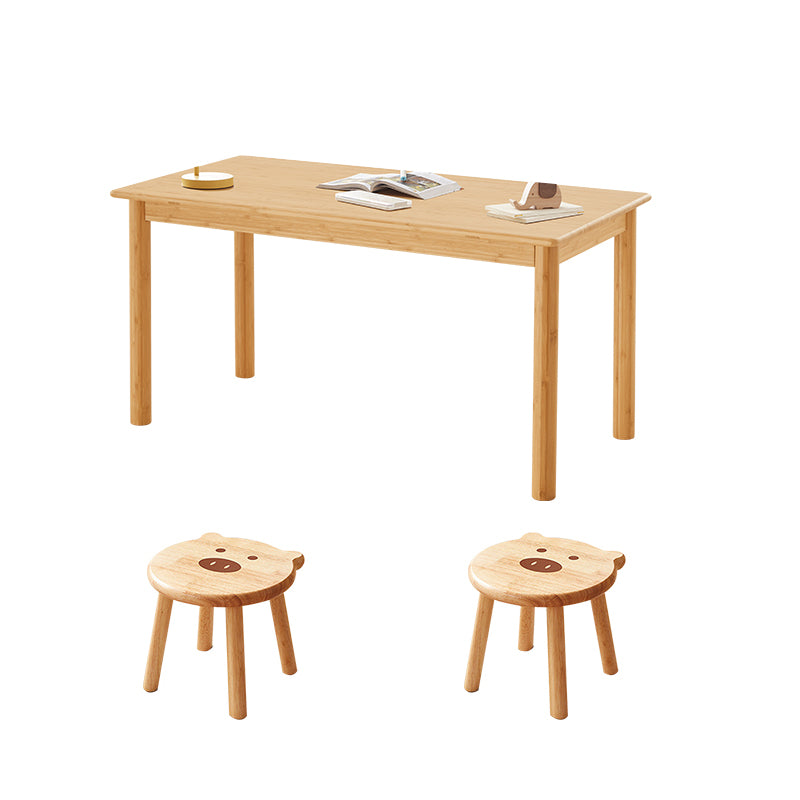 Writing Kids Desk and Chair Modern 19.7" H Bedroom Child Desk