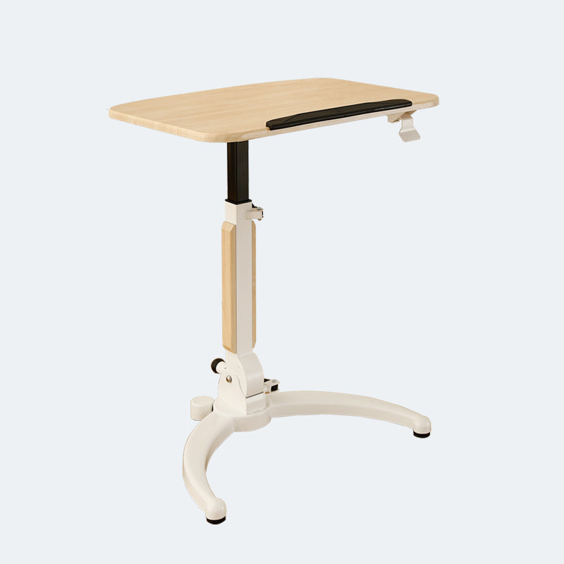 Contemporary Wooden Study Desk Multifunctional Lifting Desk with Metal Base