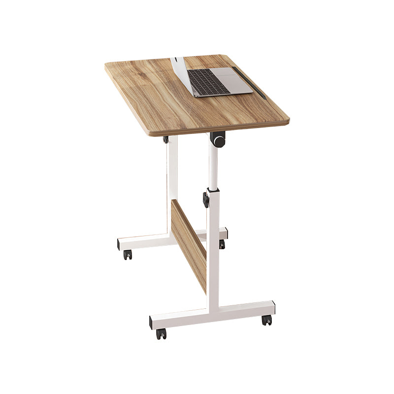 Adjustable Home Art Desk Wood and Metal Desk Kids Desk with Casters