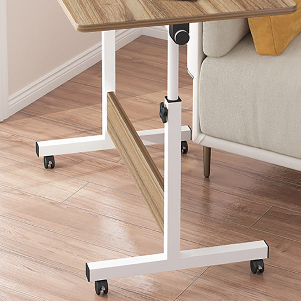 Adjustable Home Art Desk Wood and Metal Desk Kids Desk with Casters