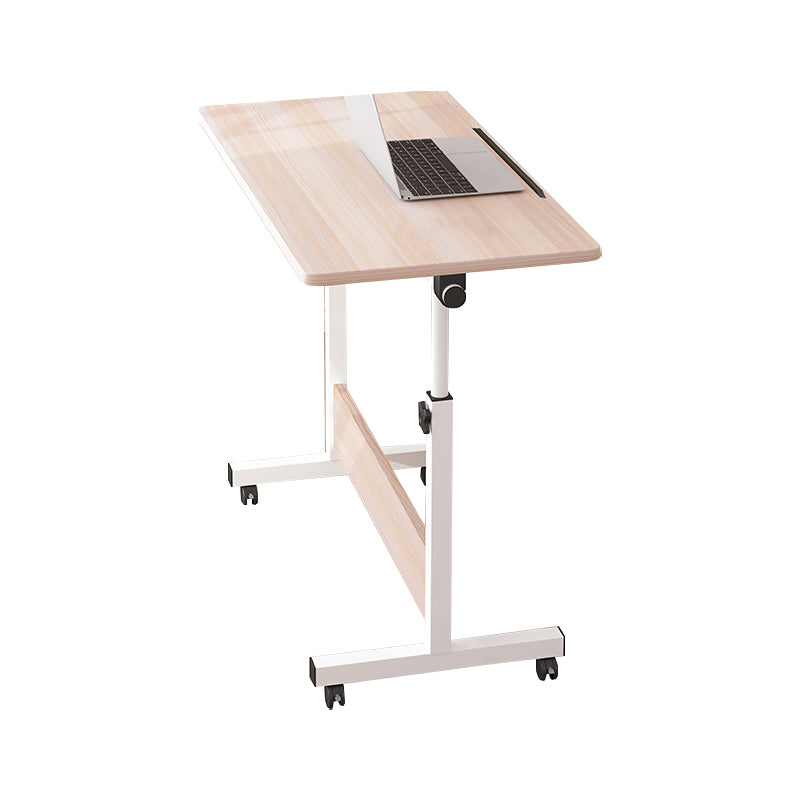 Adjustable Home Art Desk Wood and Metal Desk Kids Desk with Casters