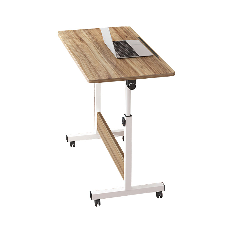 Adjustable Home Art Desk Wood and Metal Desk Kids Desk with Casters