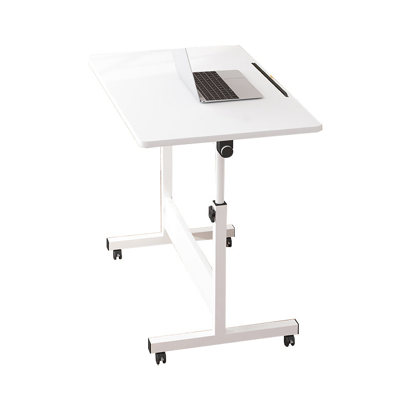 Adjustable Home Art Desk Wood and Metal Desk Kids Desk with Casters