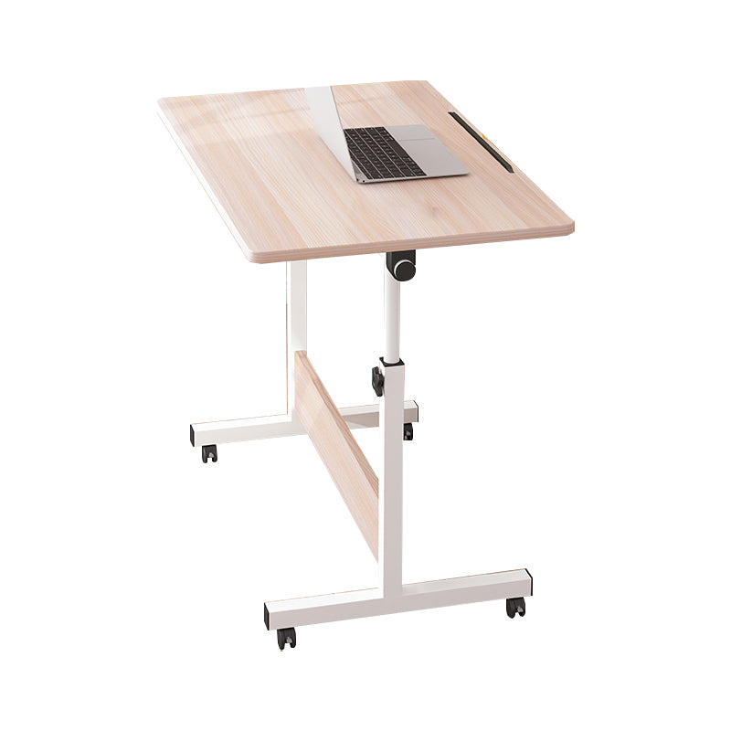 Adjustable Home Art Desk Wood and Metal Desk Kids Desk with Casters