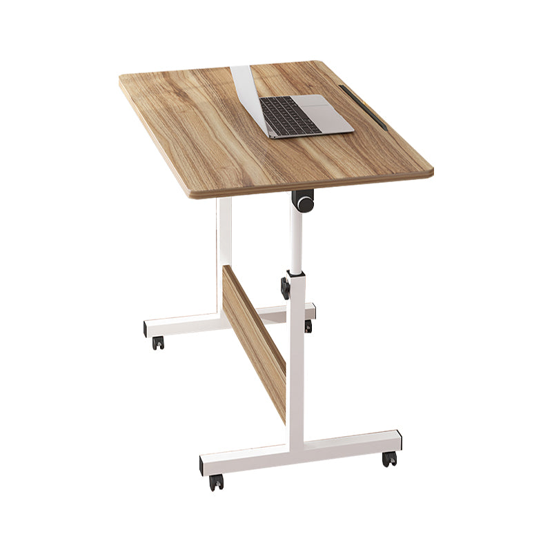 Adjustable Home Art Desk Wood and Metal Desk Kids Desk with Casters