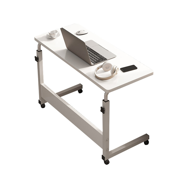 Art Desk with Casters Adjustable Lap Desk Wood and Metal Desk