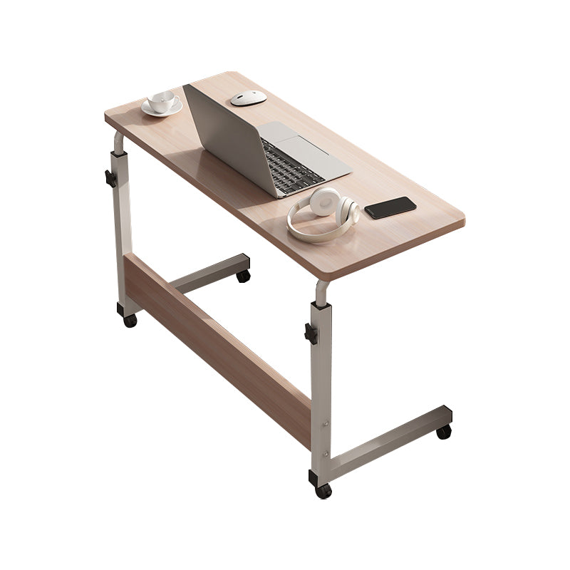 Art Desk with Casters Adjustable Lap Desk Wood and Metal Desk