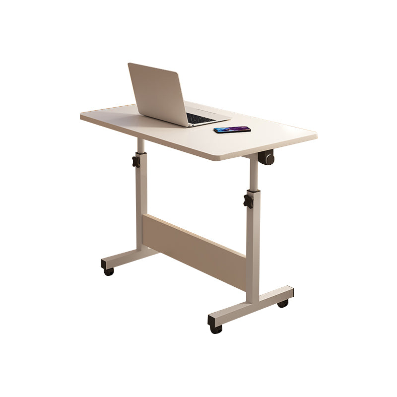 Art Desk with Casters Adjustable Lap Desk Wood and Metal Desk