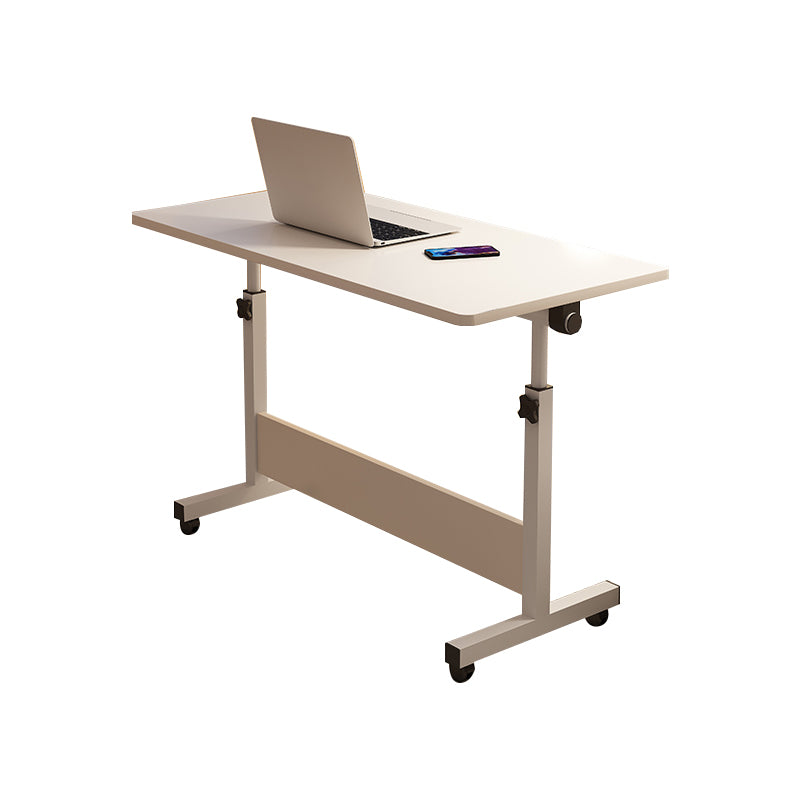 Art Desk with Casters Adjustable Lap Desk Wood and Metal Desk