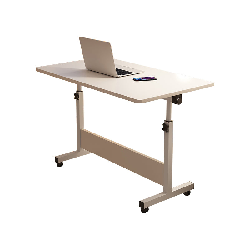 Art Desk with Casters Adjustable Lap Desk Wood and Metal Desk