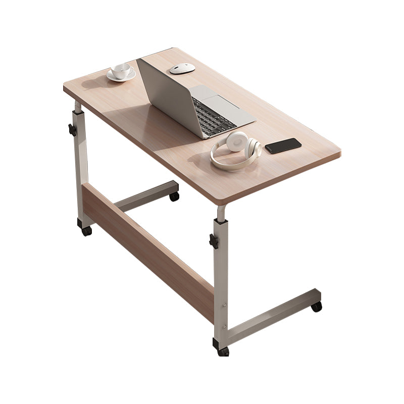 Art Desk with Casters Adjustable Lap Desk Wood and Metal Desk