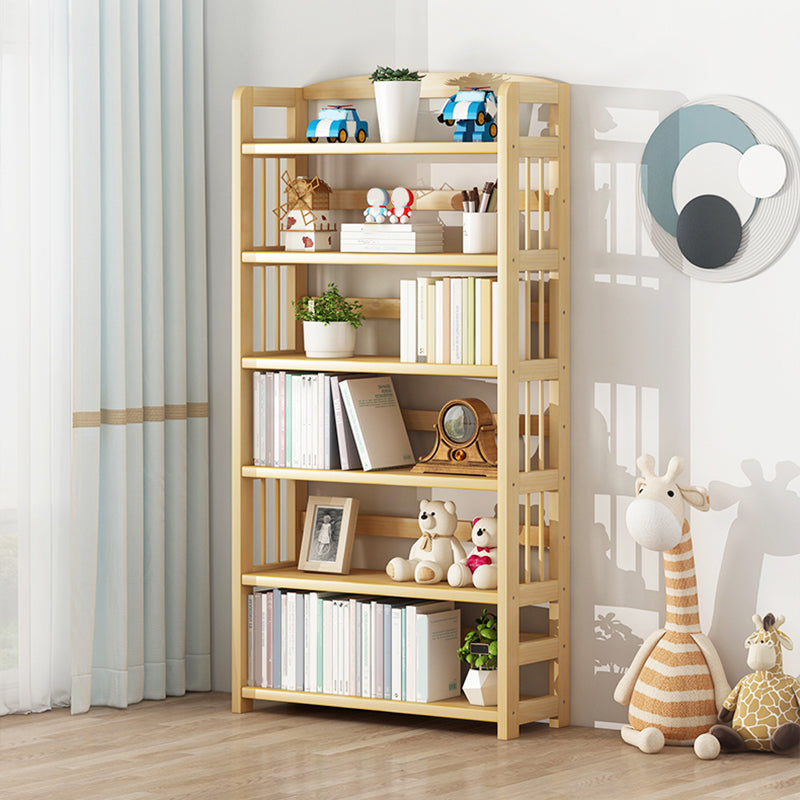 Scandinavian Pine Book Shelf Freestanding Standard Kids Bookshelf