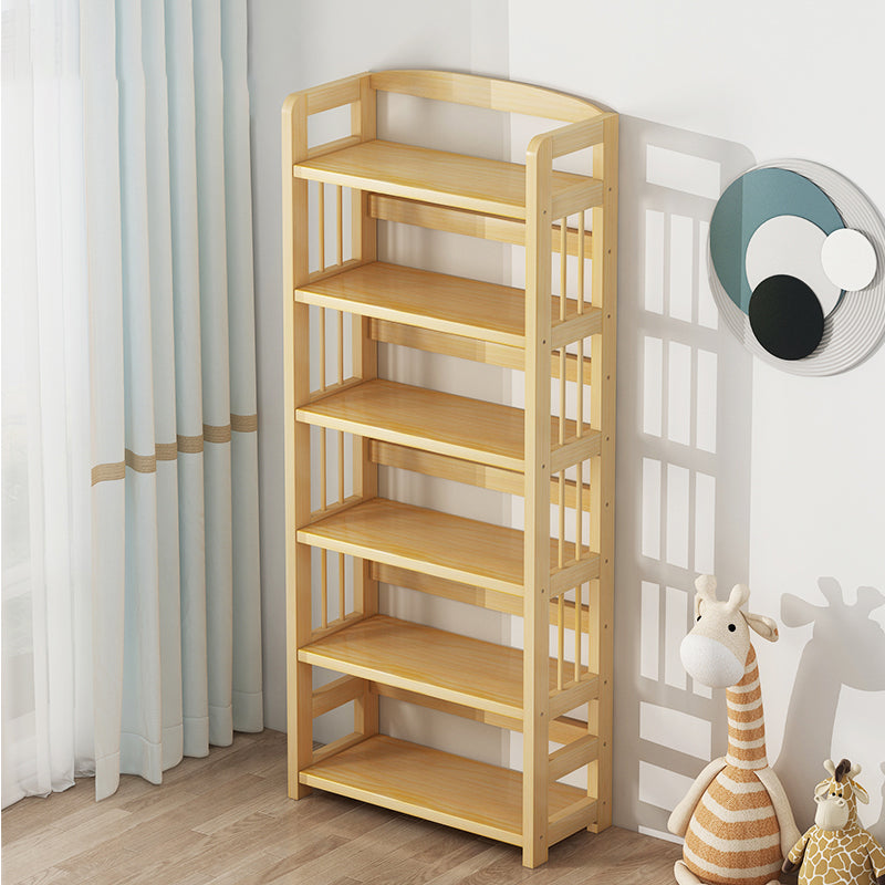 Scandinavian Pine Book Shelf Freestanding Standard Kids Bookshelf