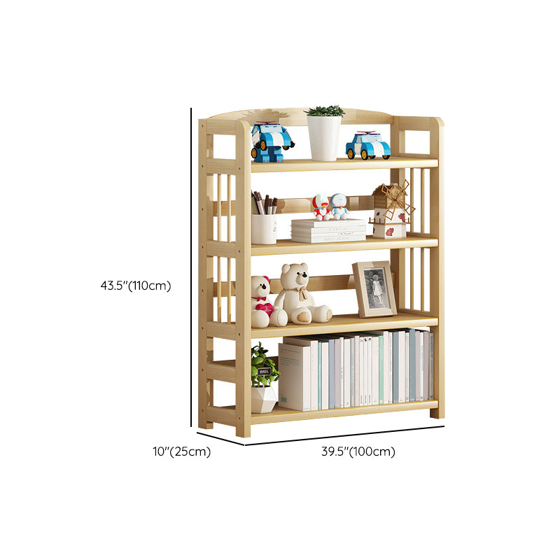 Scandinavian Pine Book Shelf Freestanding Standard Kids Bookshelf