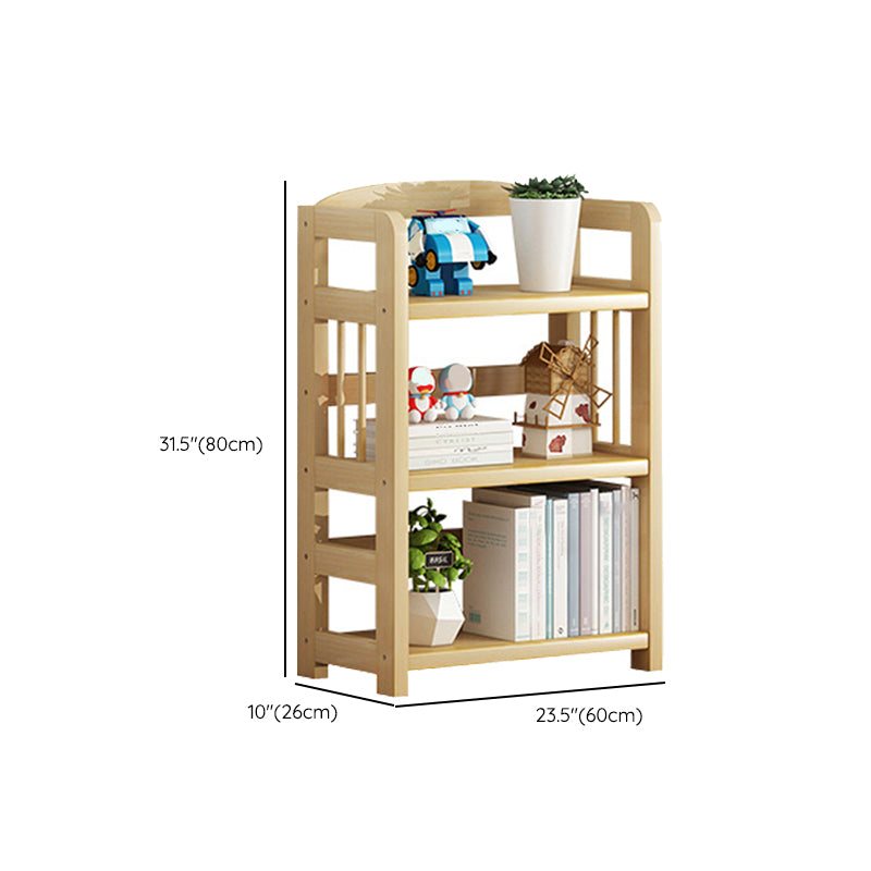 Scandinavian Pine Book Shelf Freestanding Standard Kids Bookshelf