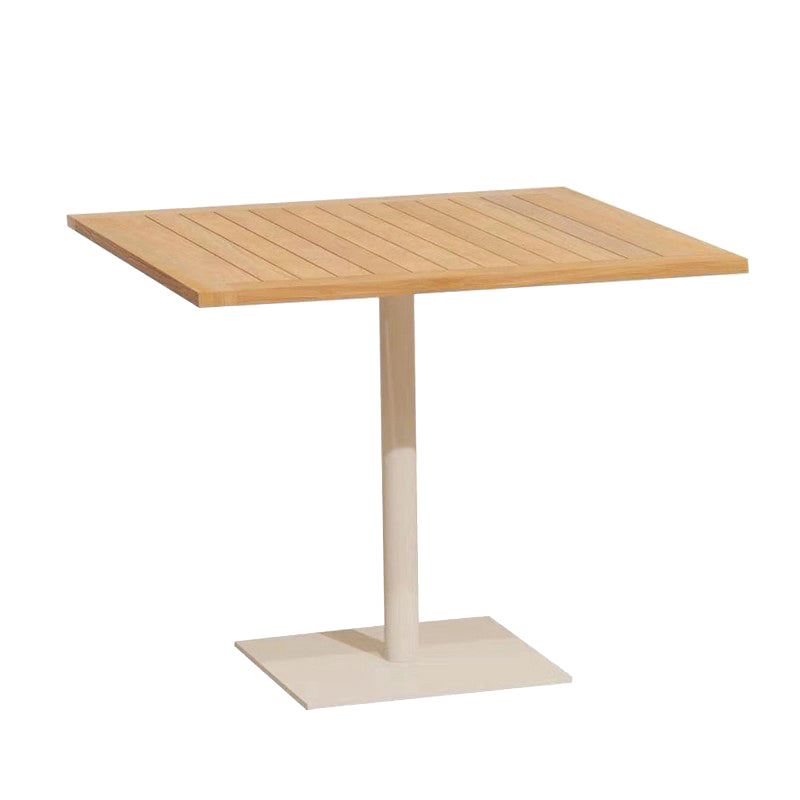 Modern Metal Frame Patio Table Manufactured Wood Dining Table