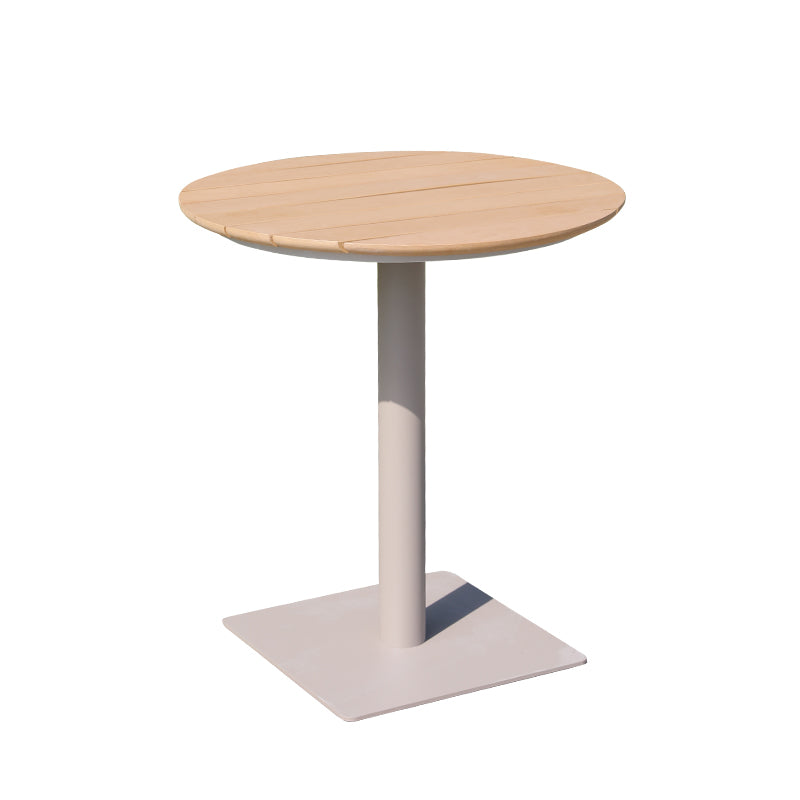 Modern Metal Frame Patio Table Manufactured Wood Dining Table