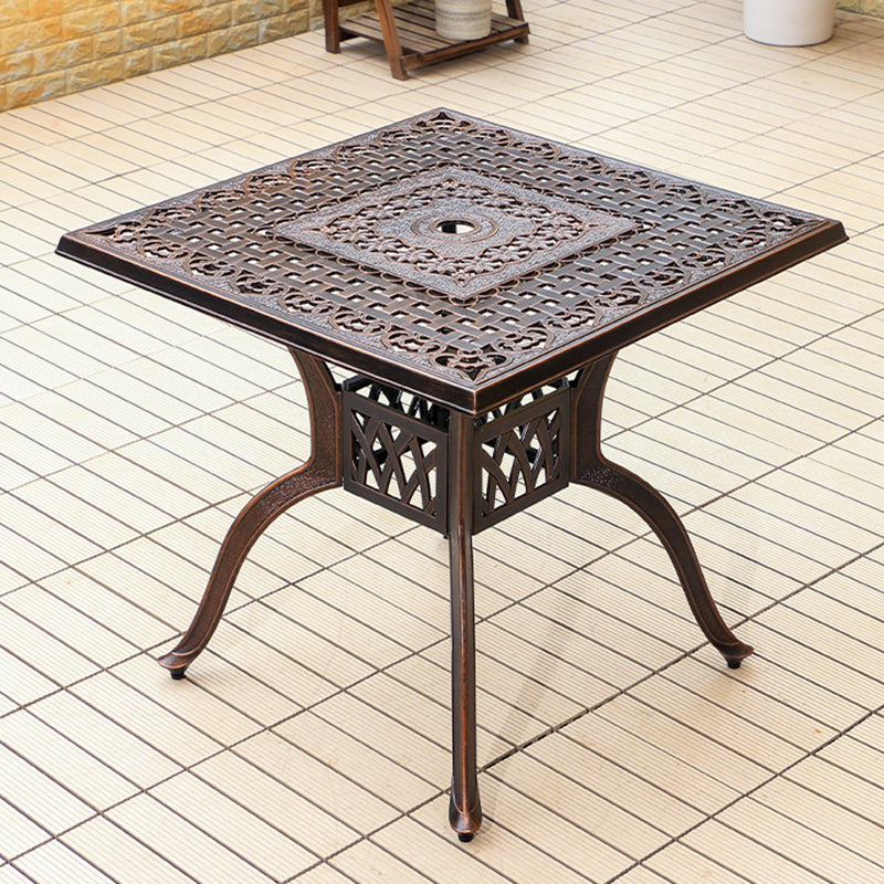 Aluminum Outdoor Patio Table Industrial UV Resistant Patio Table