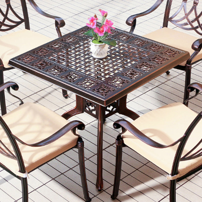 Aluminum Outdoor Patio Table Industrial UV Resistant Patio Table