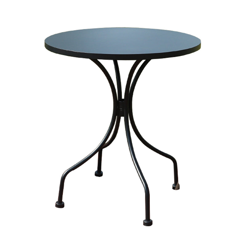 Modern Geometric Waterproof Courtyard Table Metal Base Outdoor Table