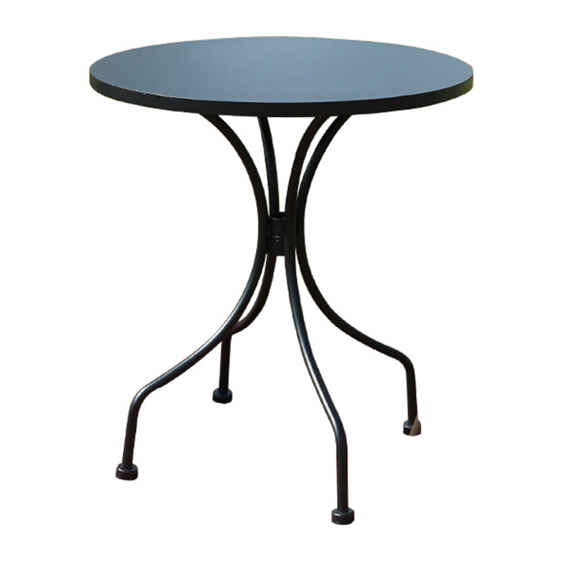 Modern Geometric Waterproof Courtyard Table Metal Base Outdoor Table